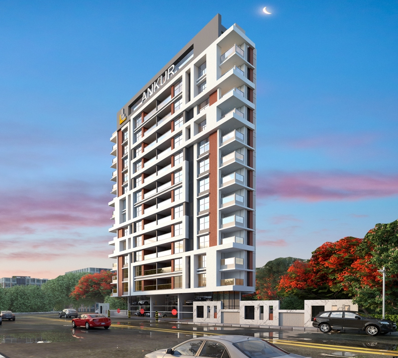 Exterior view of Ankur by SK Fortune Group